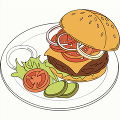 fast food vector