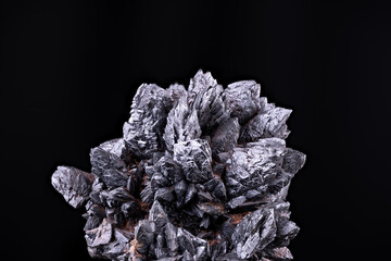 Descloizite. Specimen from Berg Aukas, Namibia. macro photography detail texture background. close-up mineral crystal unpolished semi-precious gemstone