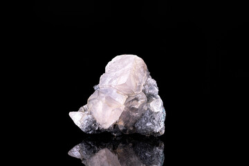 Smithsonite. Specimen from Tsumeb Mine, Namibia. photography isolated on black background. macro detail close-up mineral crystal unpolished semi-precious gemstone