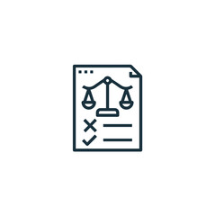 Simple concept icon about regulation. Contains icons such as compliance, guidelines, rules, laws, and more, can be used for web and Vector applications.