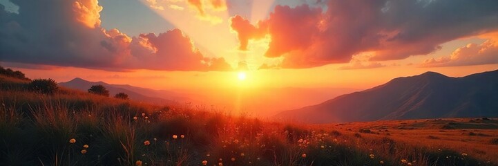 Tranquil Sunrise Landscape Hope, New Beginnings, and Spiritual Renewal
