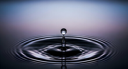 Water drop ripples