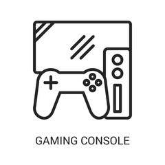 Gaming Console Icon Line Style. Graphic Design In The Form Of Vector Illustrations