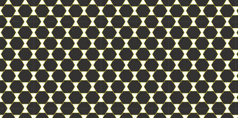 Abstract seamless geometric honeycomb pattern: a golden hexagon tile design with a textured, light metallic finish, perfect for modern wallpaper and vector backgrounds