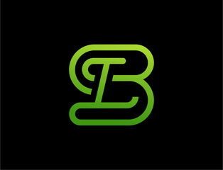 Lime green abstract logo