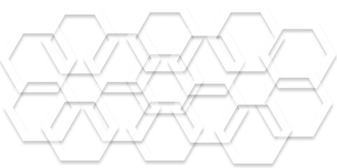 Abstract geometric background with a blue hexagon pattern design, illustrating a seamless digital honeycomb texture