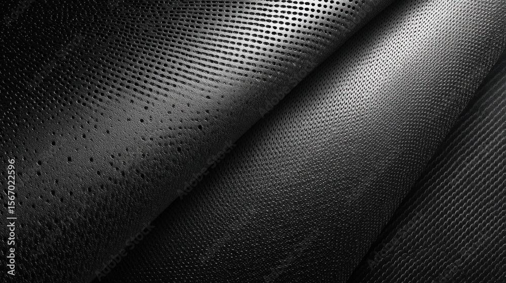 Aufkleber Abstract dark radial dot pattern forming a tunnel, creating a modern dark design concept