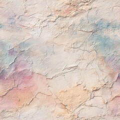 Naklejka premium Multicolor pastel wall texture with soft rainbow hues