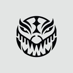 Aggressive Crocodile Mascot Logo Design Featuring a Cartoon Alligator Head with Jagged Teeth Ideal for Sports Teams Gaming or Branding with a Bold Fierce and