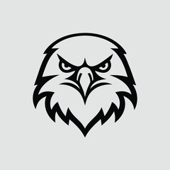 Realistic Bald Eagle Face Mascot Vector Design