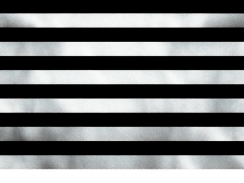 Abstract environment artistic digital design with black and white stripes isolated on transparent background