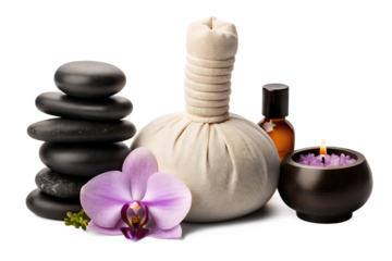 day spa isolated on white background PNG, AI GENERATED