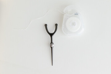 Modern Oral Care Essentials on White Background