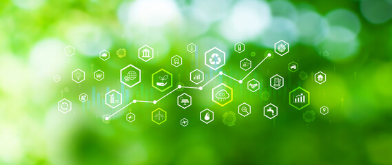 Environmental technology concept, Sustainable development goals, SDGs, Green technology, Sustainable society concept. Environmental technology.