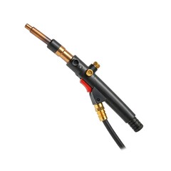 Naklejka premium Precision air blow gun with adjustable nozzle and comfortable grip for efficient cleaning and drying.