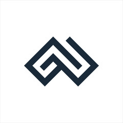 Abstract initial letter A logo design. Icon for luxury, elegant and simple business Vector