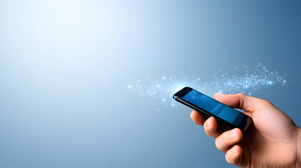 Businessman Authorizing Secure Mobile Payment Digital Banking and Fintech Protection