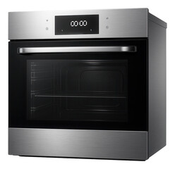 Obraz premium A freestanding oven with a programmable timer, providing convenience for large family meals.