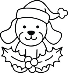 christmas coloring pages, illustration, for kids. winter coloring pages