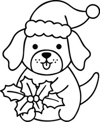christmas coloring pages, illustration, for kids. winter coloring pages