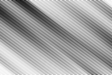 Halftone texture from black lines with different width and shape.