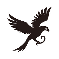 Obraz premium Snake Held In Falcon’s Claw