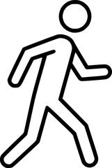 Person Walking Running Outline Icon