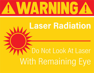 Funny Sign Laser Radiation Warning Sign Manufacturer