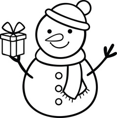 christmas coloring pages, illustration, for kids. winter coloring pages