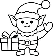 christmas coloring pages, illustration, for kids. winter coloring pages