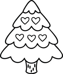 christmas coloring pages, illustration, for kids. winter coloring pages