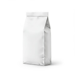 white paper bag isolated