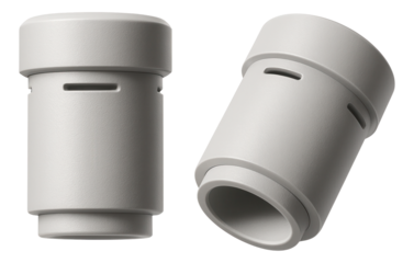 Plastic insulators for lighting fixtures, preventing electrical hazards in an apartment living room.