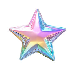 Colorful star decoration display event graphic modern design isolated on transparent background