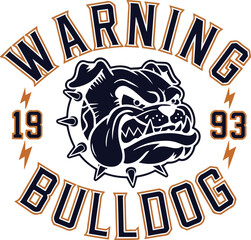 A simple typography of Waring Bulldog. 