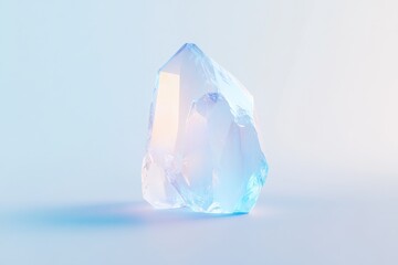 Glowing crystal concept for mindfulness and meditation designs