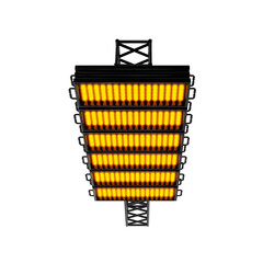 Yellow LED Panel Premium 3D Rendered