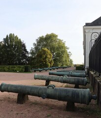 alley of cannons in Le Creusot, France 