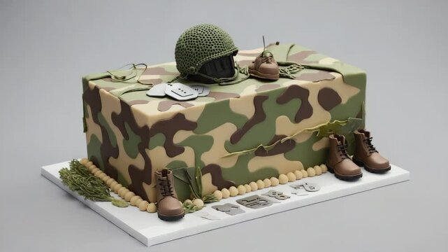Military style cake.