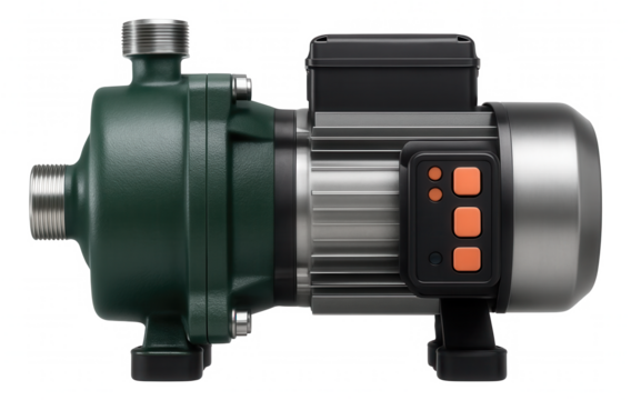 High-pressure vibration pump for a residential farm, capable of reaching remote irrigation points.