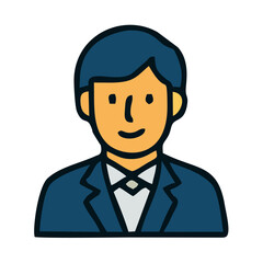 Colorful Icon — Modern Business Symbol, A vibrant vector illustration featuring clean lines and bold colors — ideal for corporate branding, office themes, editorial infographics, and digital UI.