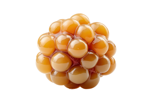 PNG Shiny brown liquid sphere with smooth reflective bubbles