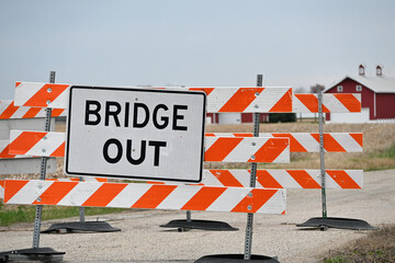 Bridge Out Sign