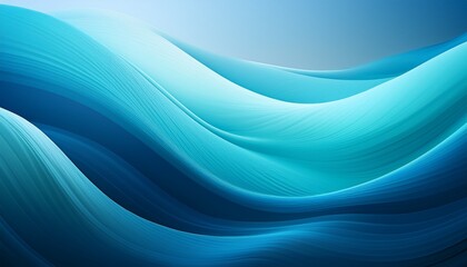 Fototapeta premium serene gradient background with a gentle wave transitioning from deep blue to soft turquoise