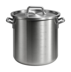 In a cafe, a large, commercial-grade stainless steel measuring container with a heavy-duty lid for storing bulk sugar.