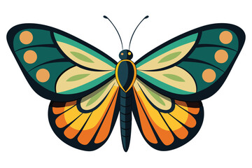 Colorful Butterfly with Intricate Wing Patterns a Delightful Addition to Any Nature Inspired Collection of Illustrations and Designs