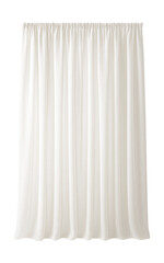 A set of sheer white curtains for a living room, allowing natural light while maintaining privacy.
