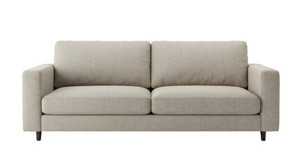 Fototapeta premium Transparent Shop modern beige loveseat sofa for living room contemporary furniture seating couch online store