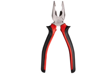 Red pliers isolated PNG