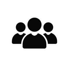 Three people silhouette.